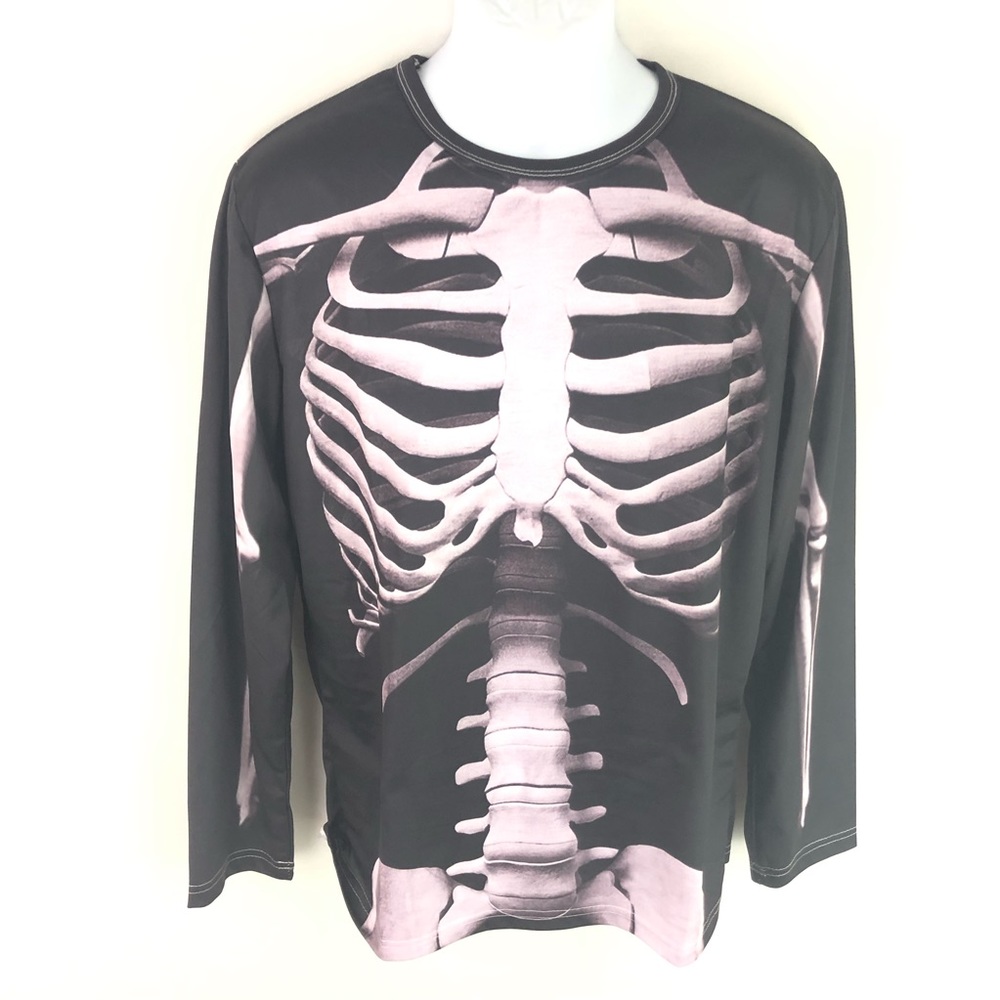 Whatless Unisex Skelton x-ray t-shirt XXL 2XL